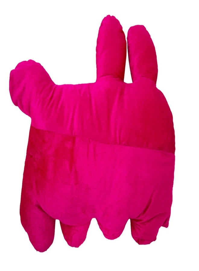 DREAMVIO Velvet Plush Pillow/Toy Figure/Animal Shape Soft Toy/Cartoon Printed/Toys for Baby & Kids/Pillow - 24 X 20 Inch (Pink, Dvanimalp0006) - Image 4
